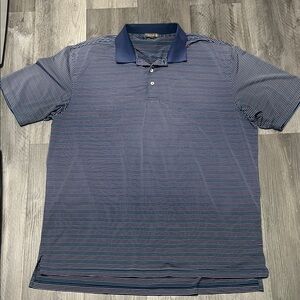 Peter Millar Summer Comfort Striped Polo Shirt/ size XXL